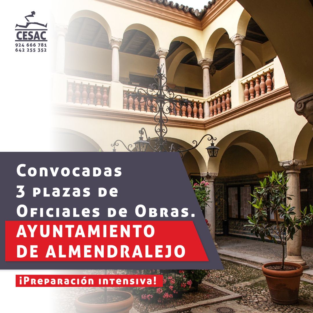 Academia cesac oposiciones Almendralejo